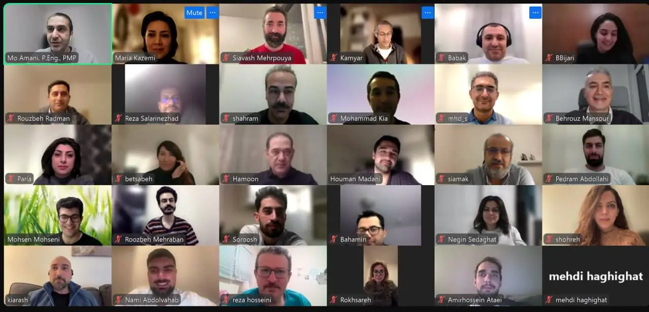 جلسه واقعی کلاس آنلاین PMP فناوران — ۱