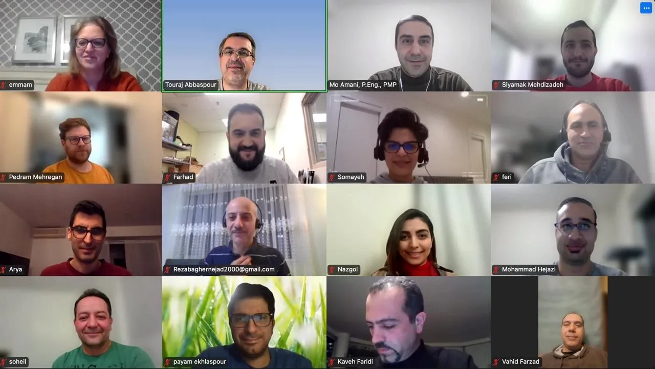 جلسه واقعی کلاس آنلاین PMP فناوران — ۱۰